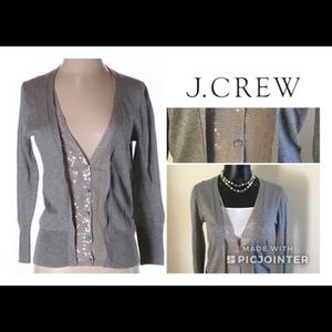 J. Crew Sequin Detail Cardigan